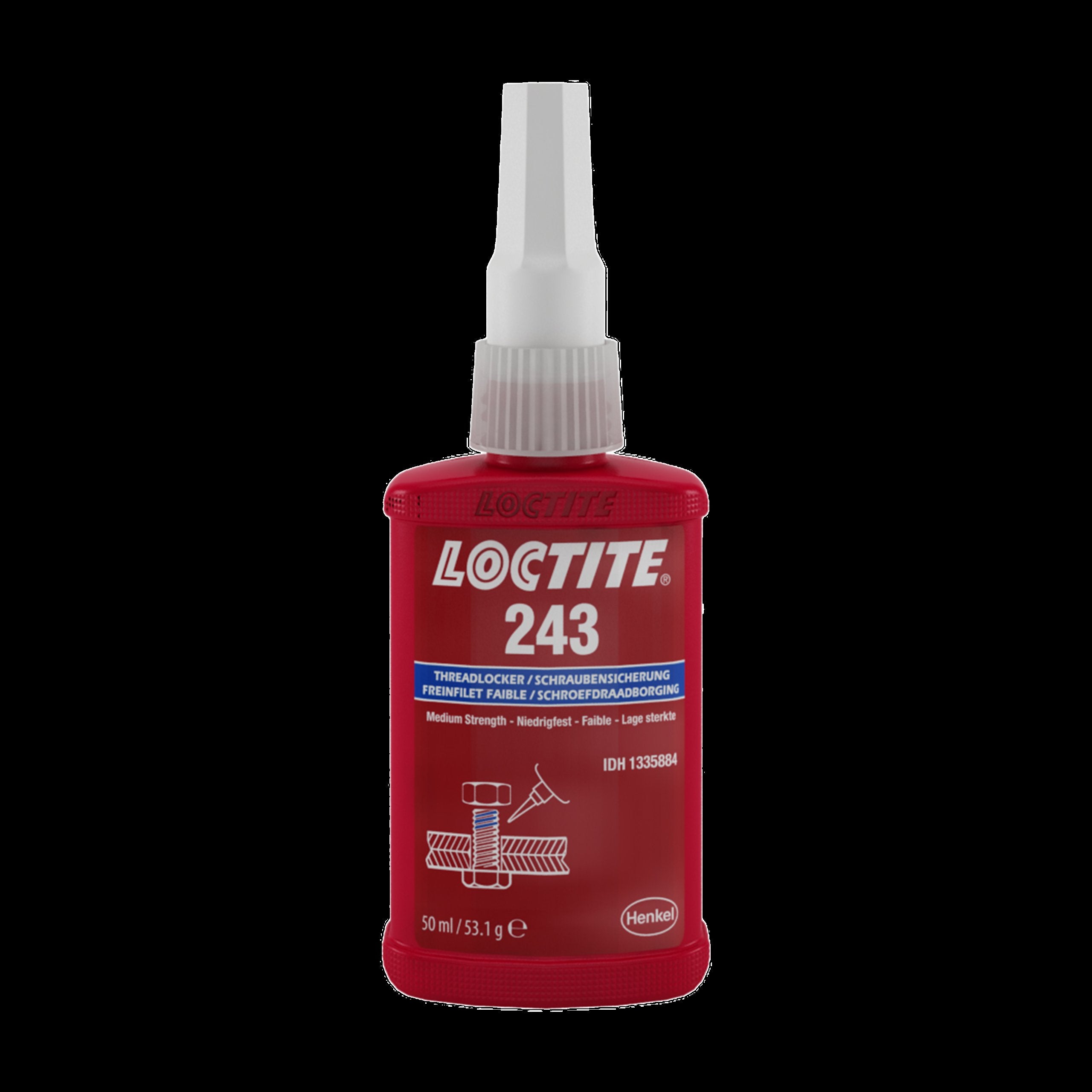LOCTITE gevindsikring 243, medium styrke, 50 ml