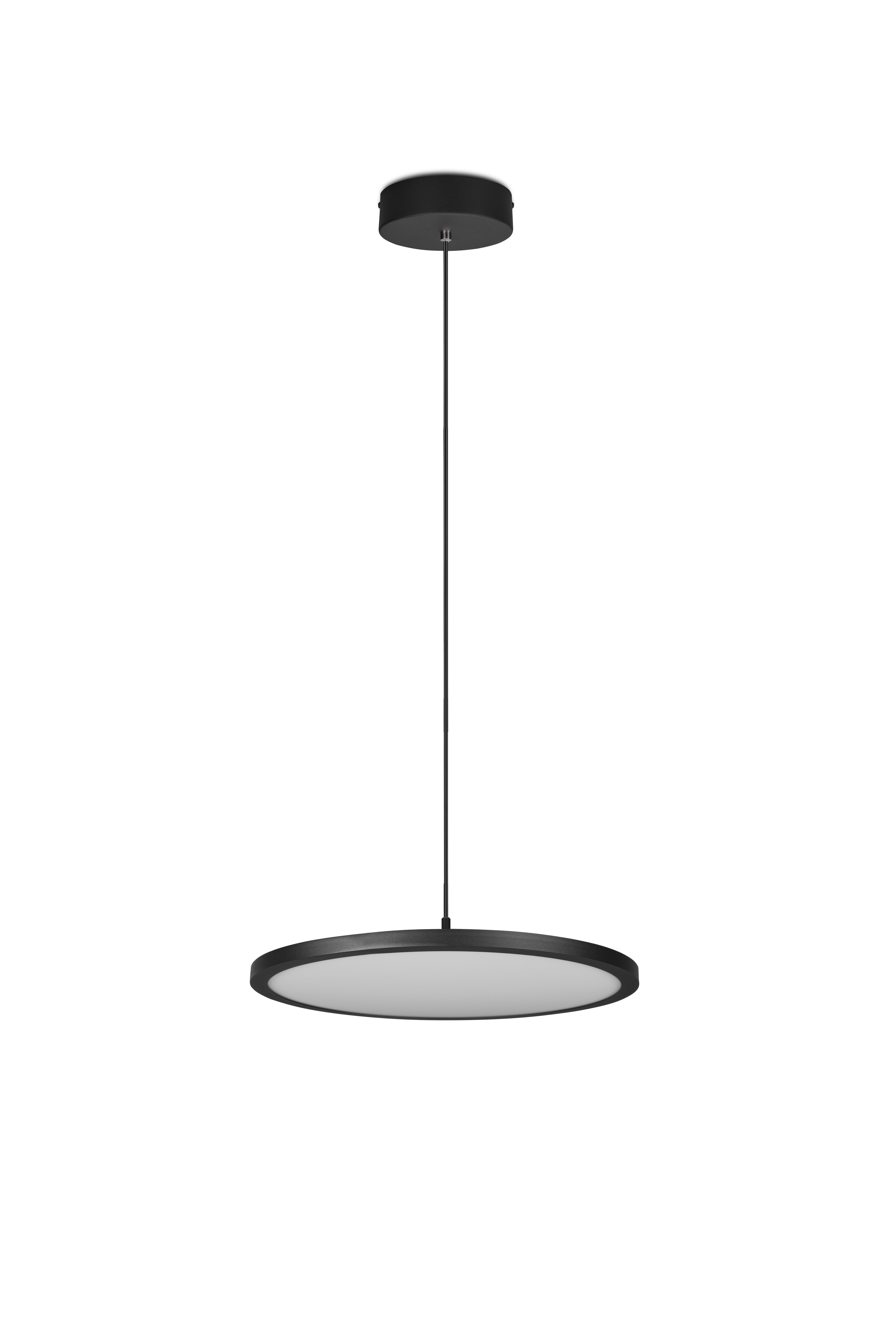 TRIO pendellampe TRAY - incl.1x29W LED/3550Lm/3000K sort