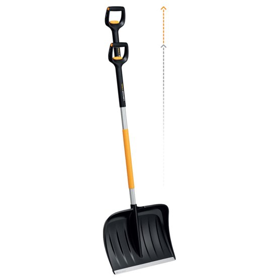 Fiskars sneskraber med teleskophåndtag
