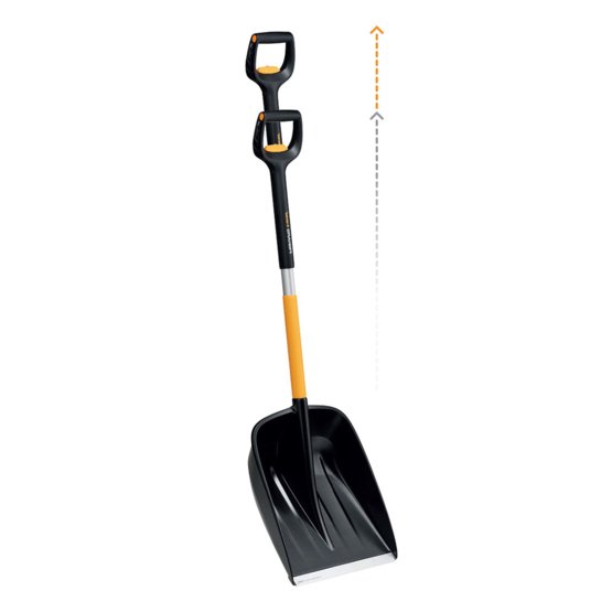 Fiskars sneskovl med teleskophåndtag