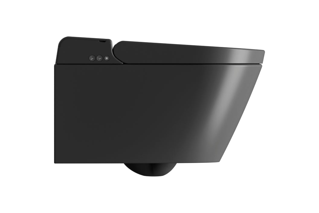GSI WClean vægmonteret matsort douchetoilet 38x59cm