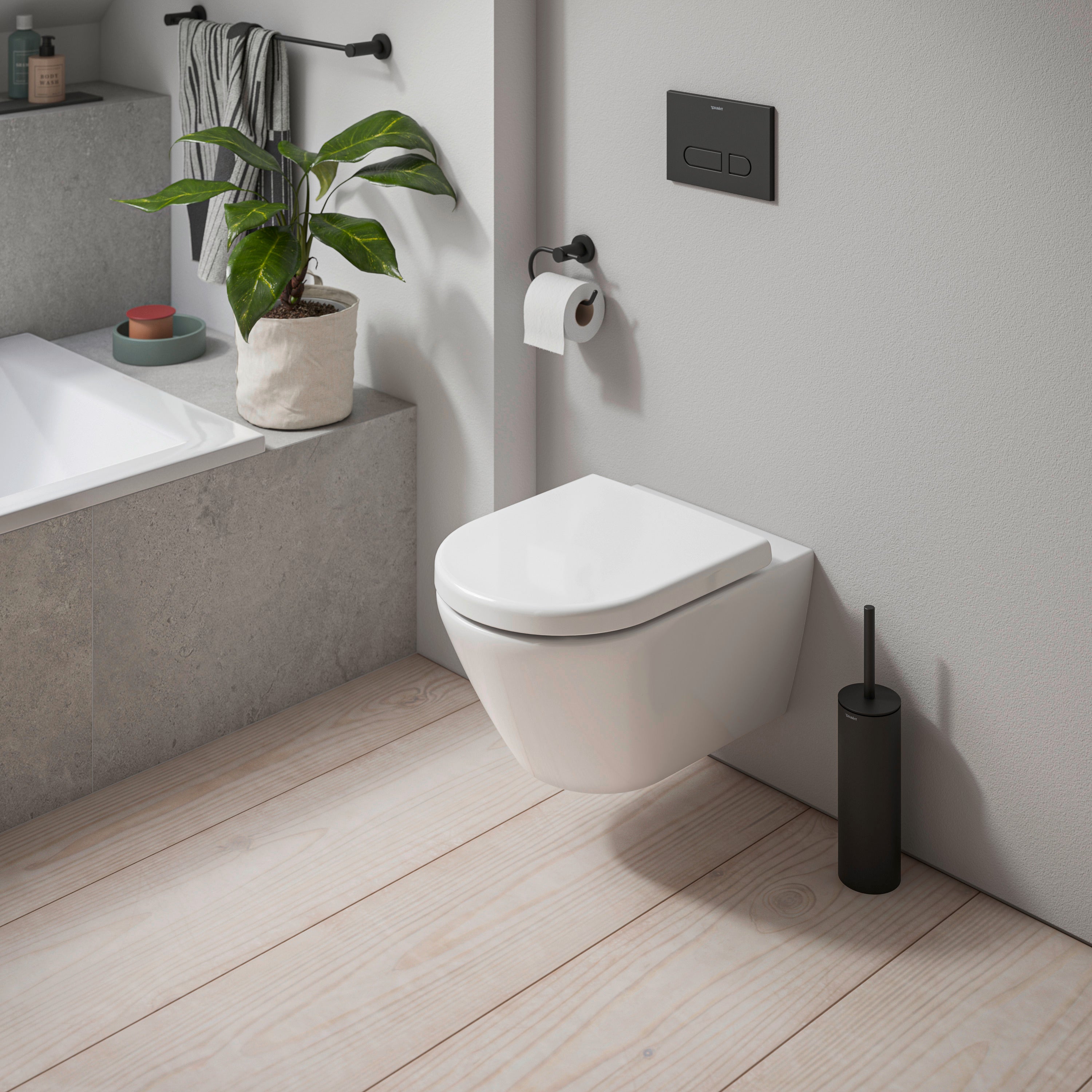 Duravit D-Code wc-sæde med softclose, til formonteret hænglser