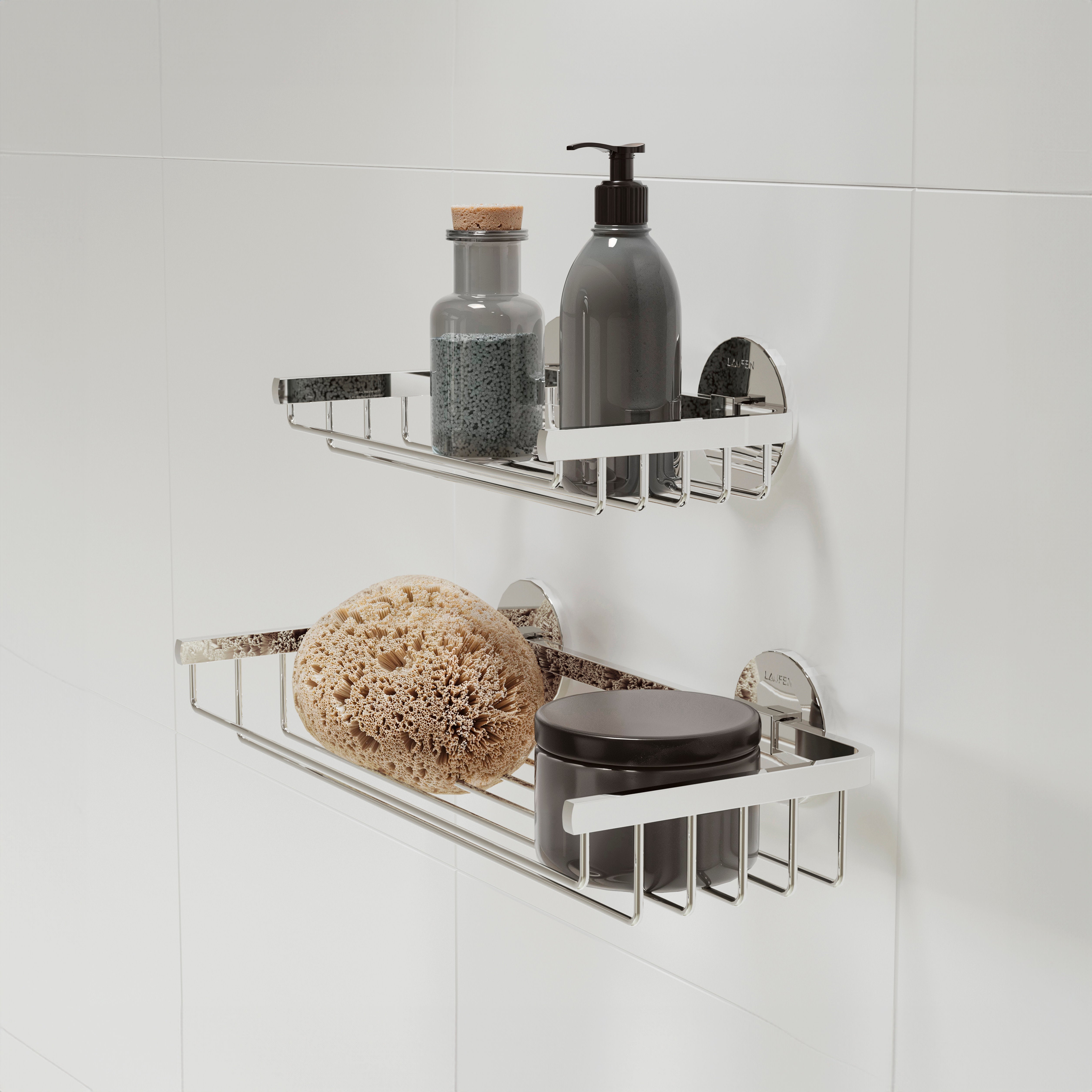 LAUFEN CANA brusekurv i krom