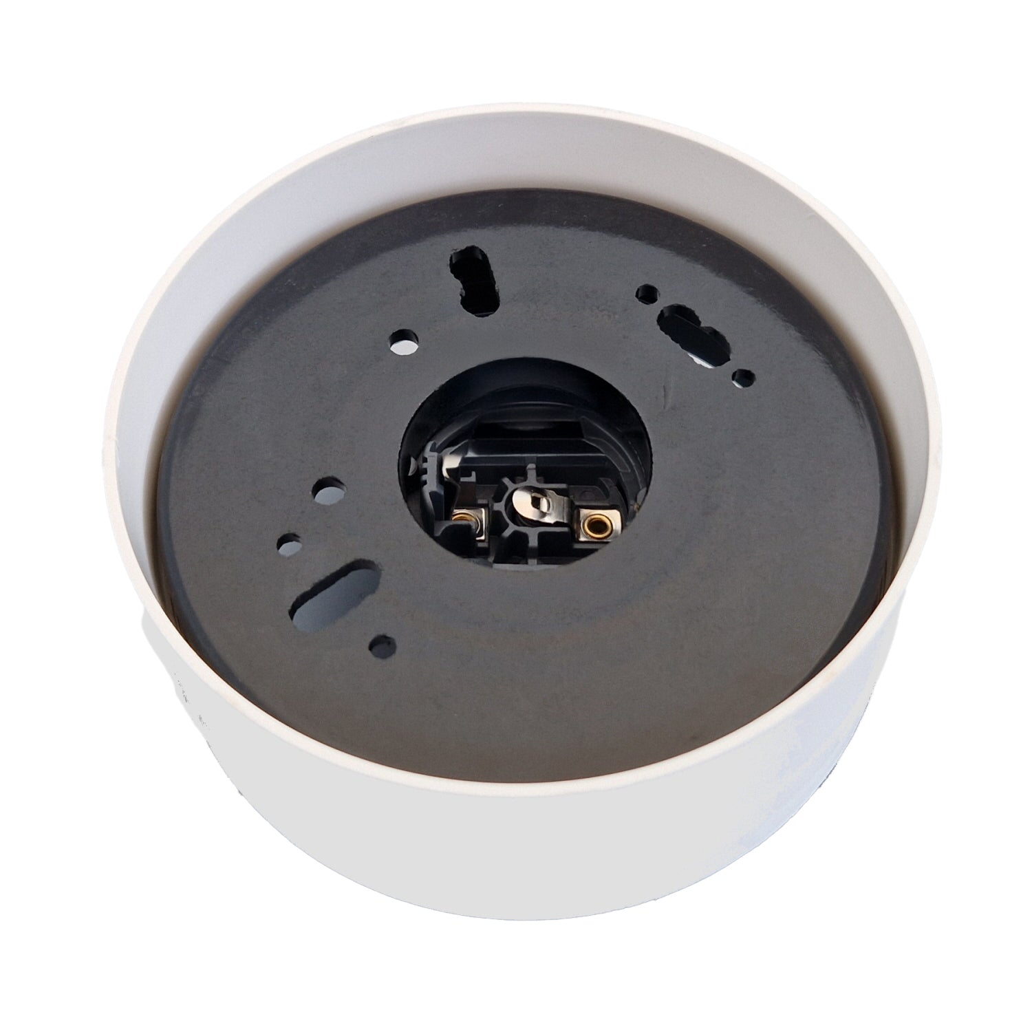 Loftarmatur E27 hvid 84,5mm gevind