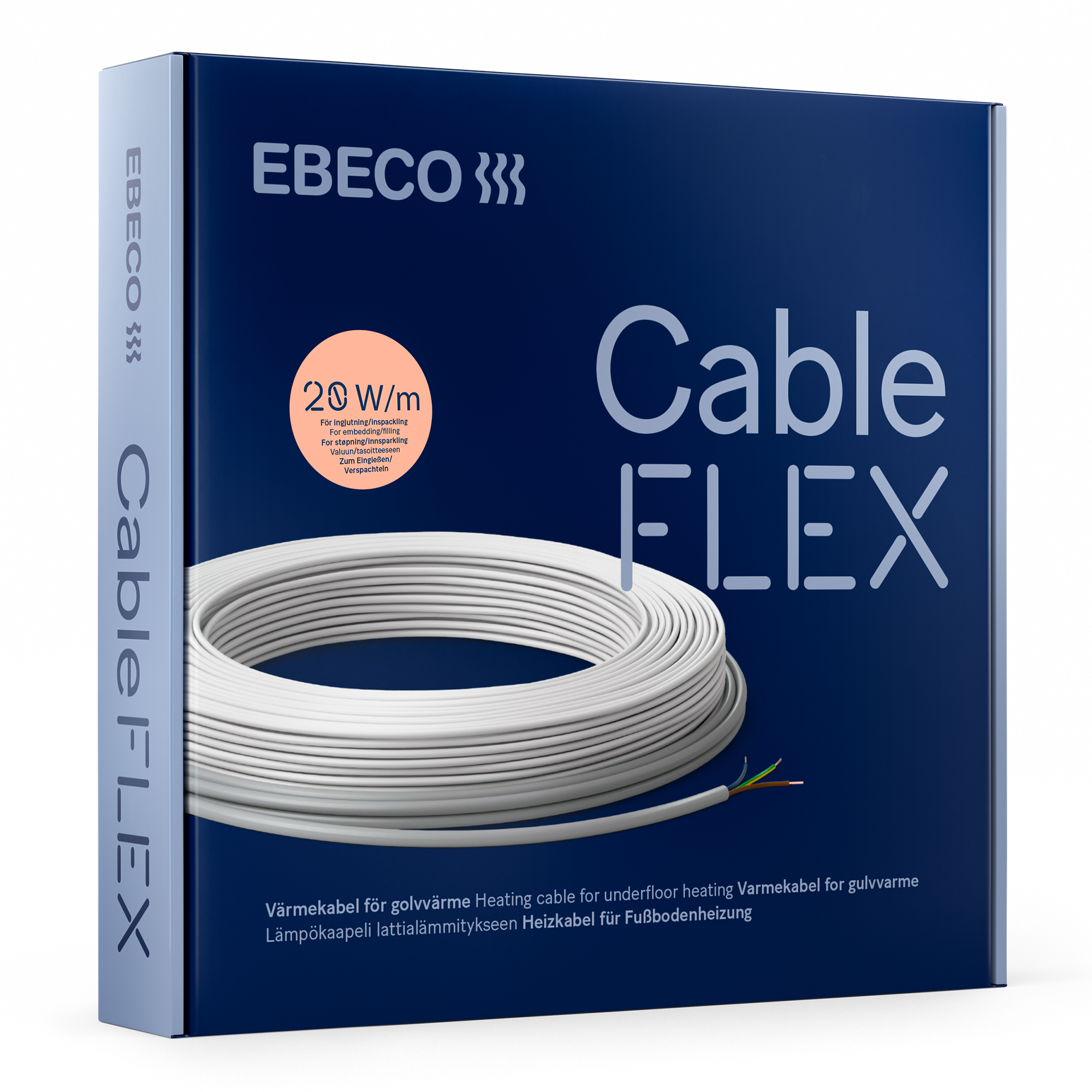 Cableflex  varmekabel med seriemodstand 20 W/m 27 m 550 W