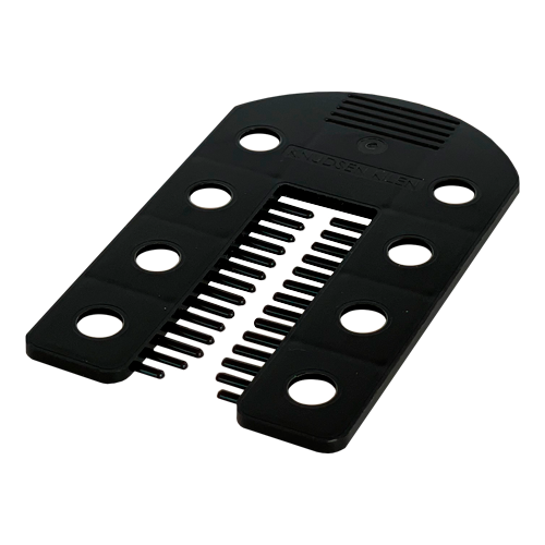 Fixbrik afstandsbrik, 75x45x2mm, sort, 300stk.