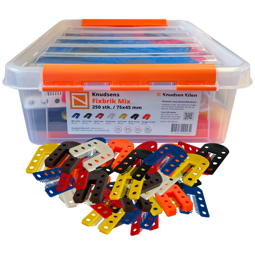 Fixbrik afstandsbrik, Mixboks, 250stk.