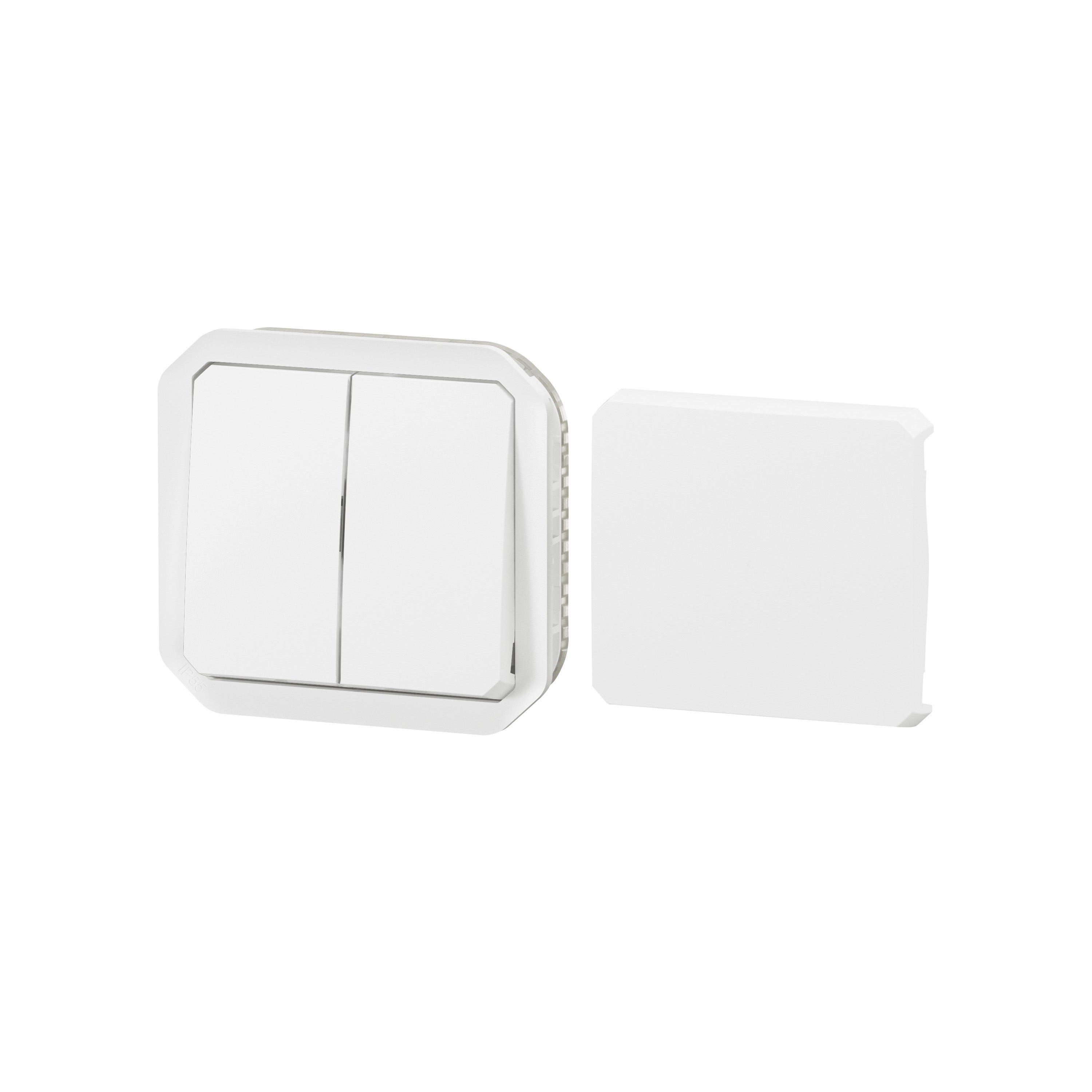 PLEXO55 multiafbryder 2 modul hvid