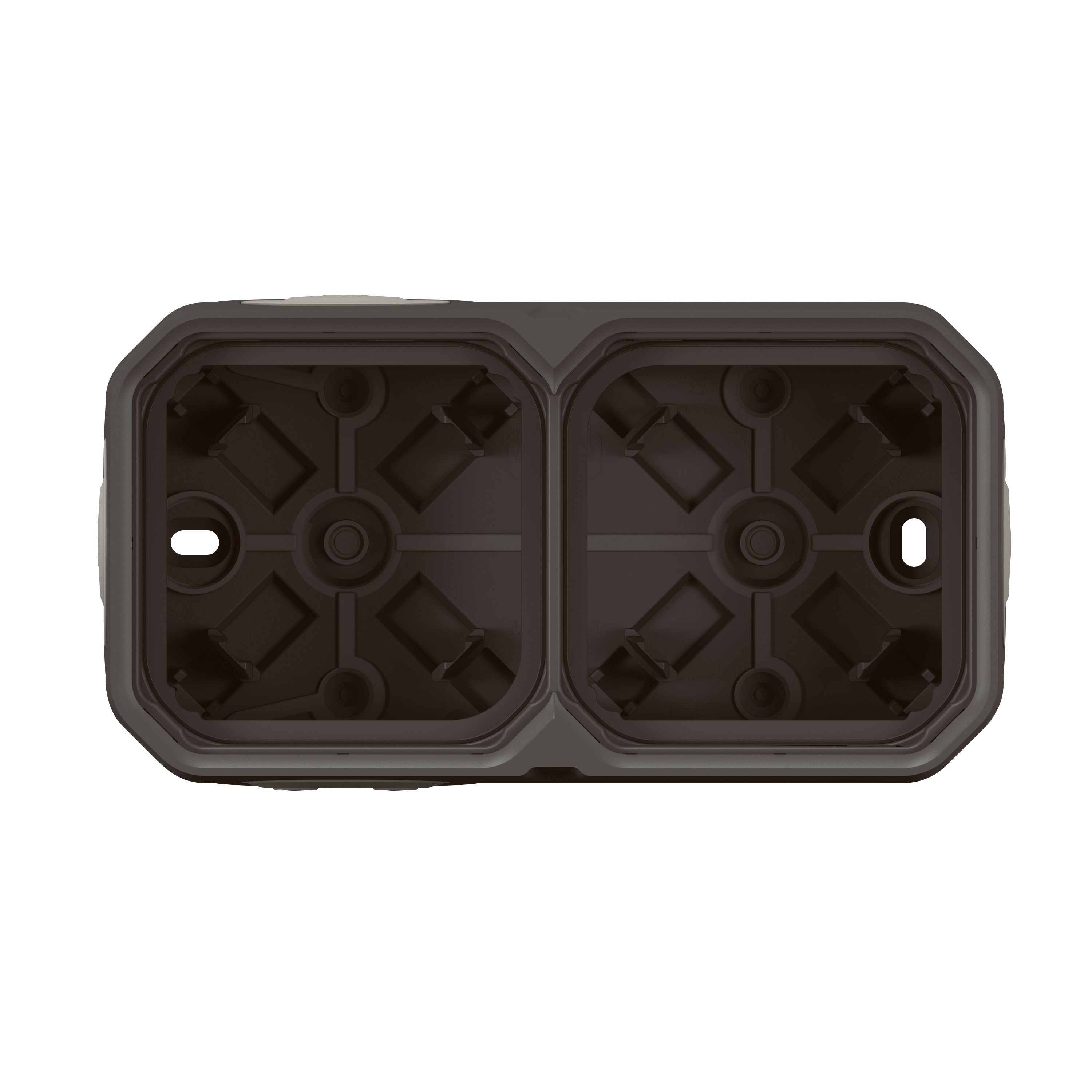 PLEXO 55 IP55 underlag 4 modul membran, antracit