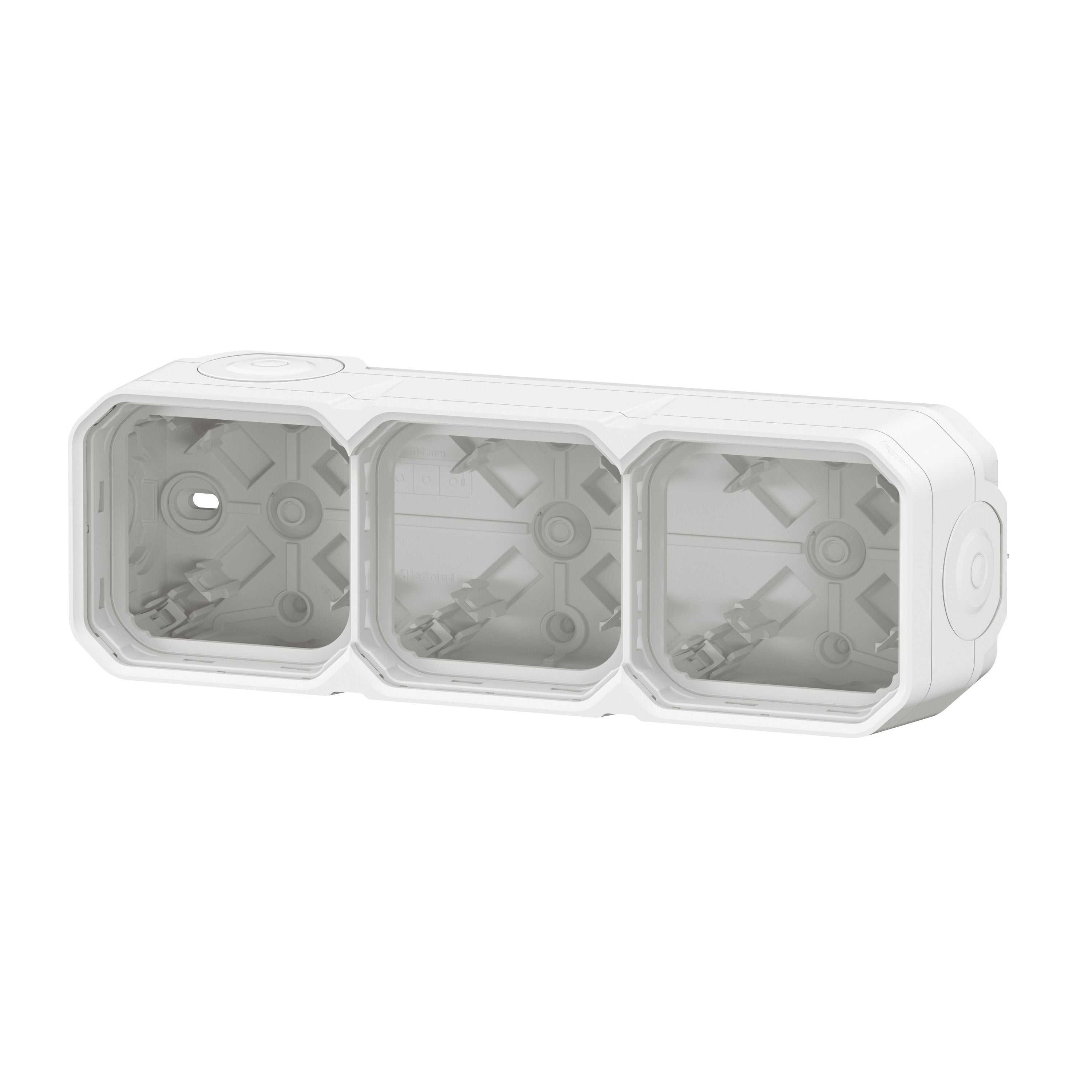 PLEXO 55 IP55 underlag 6 modul membran, hvid