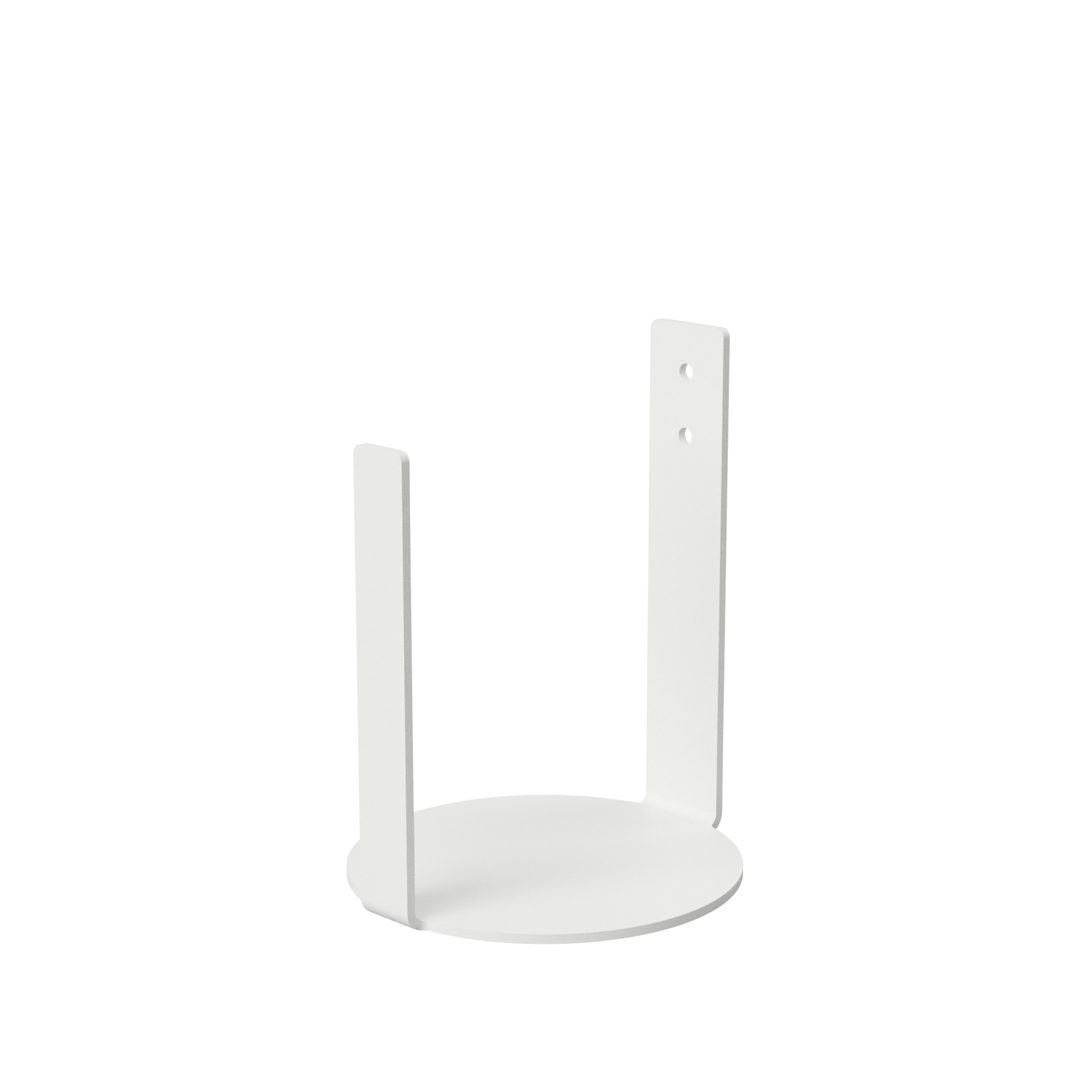 Nichba ekstra toiletrulleholder hvid pulverlakeret