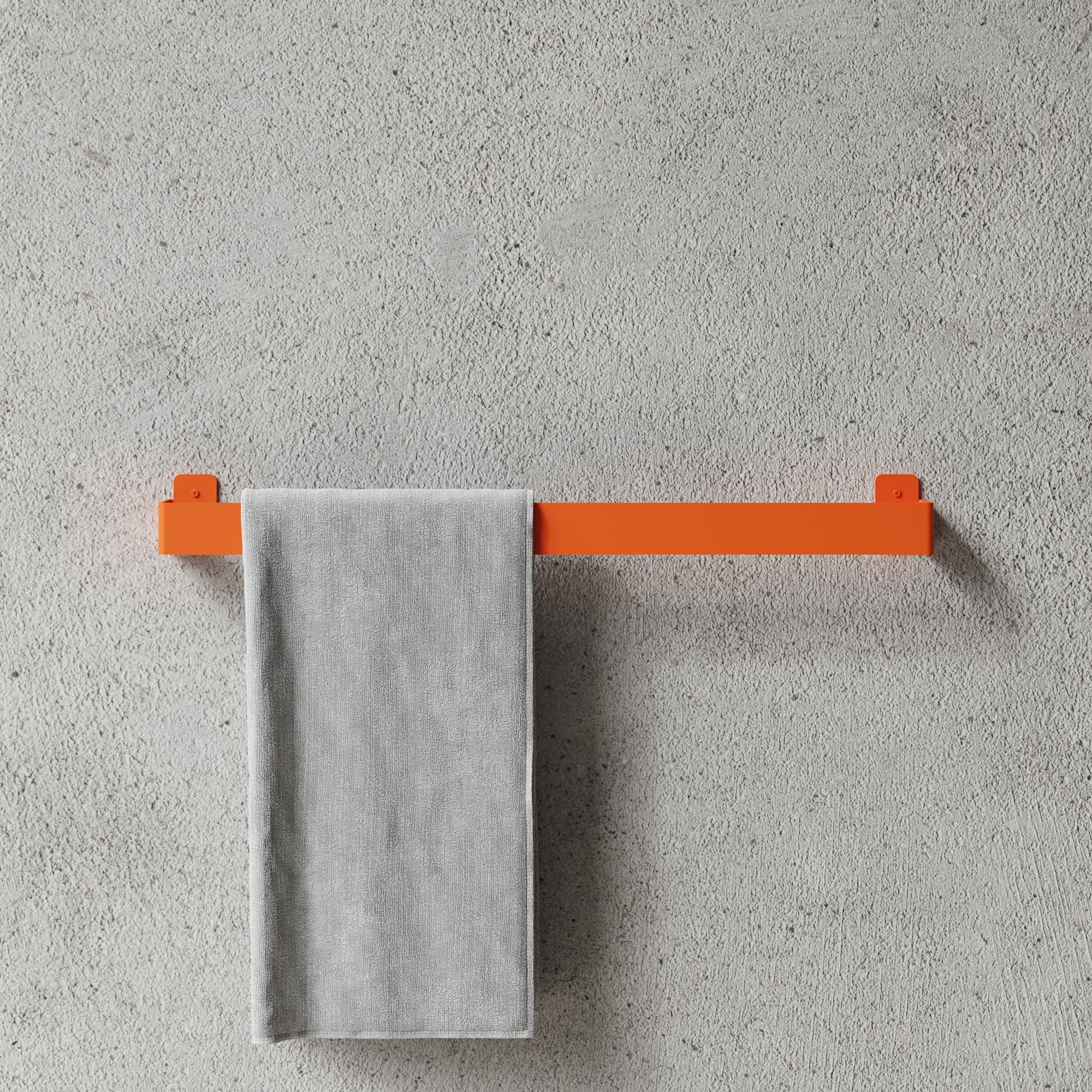 Nichba håndklædeholder orange pulverlakeret