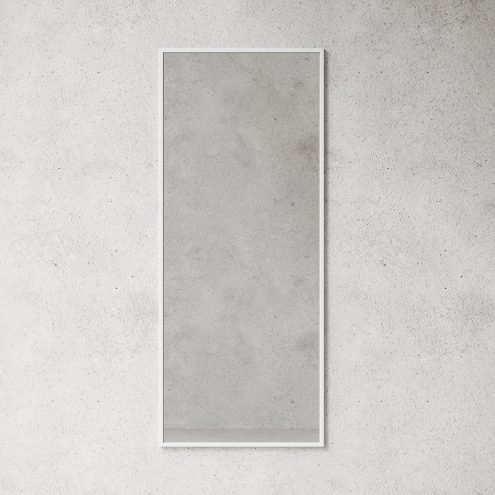 Nichba spejl 145x60cm hvid pulverlaakeret