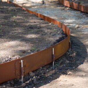 Core Datum 150 x 2200 x 3 mm kantskinnesæt, corten, 2 længder