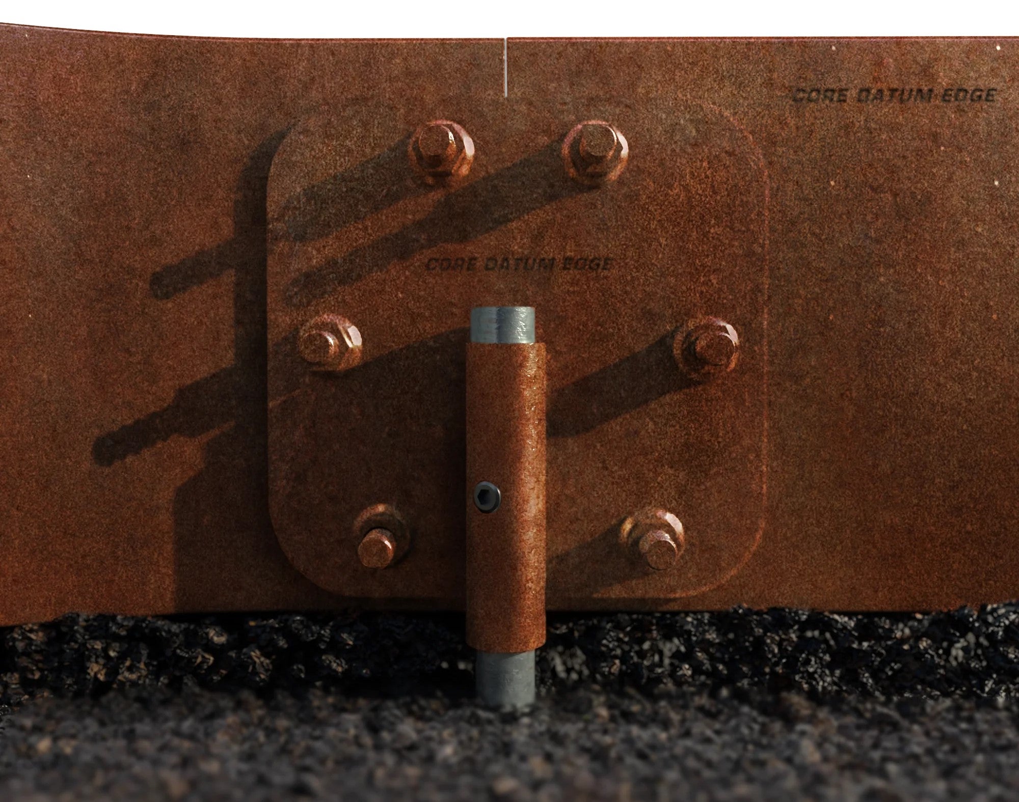 Core Datum 150 x 2200 x 3 mm kantskinnesæt, corten, 2 længder