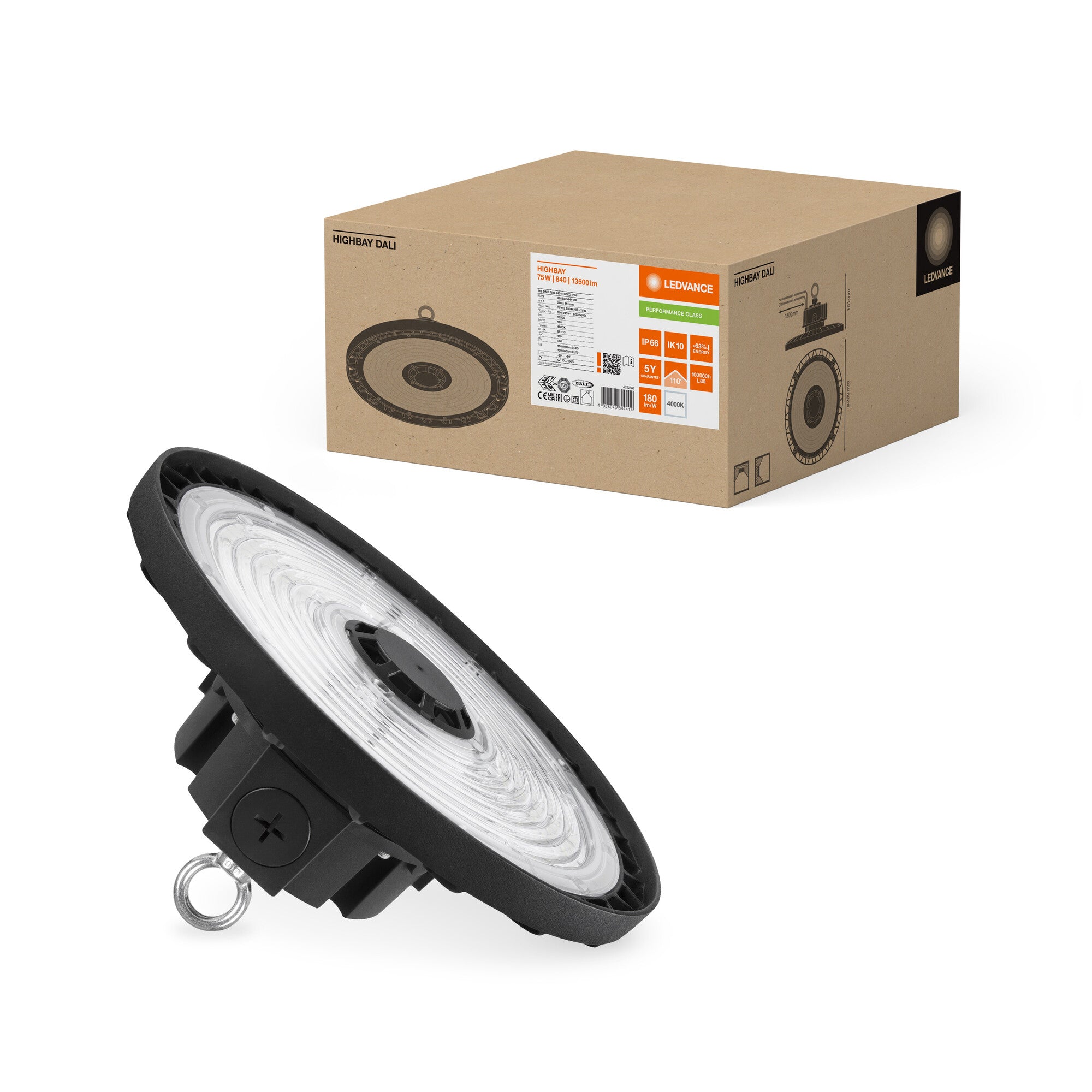 LEDV HB DA P 75W 840 110DEG IP66
