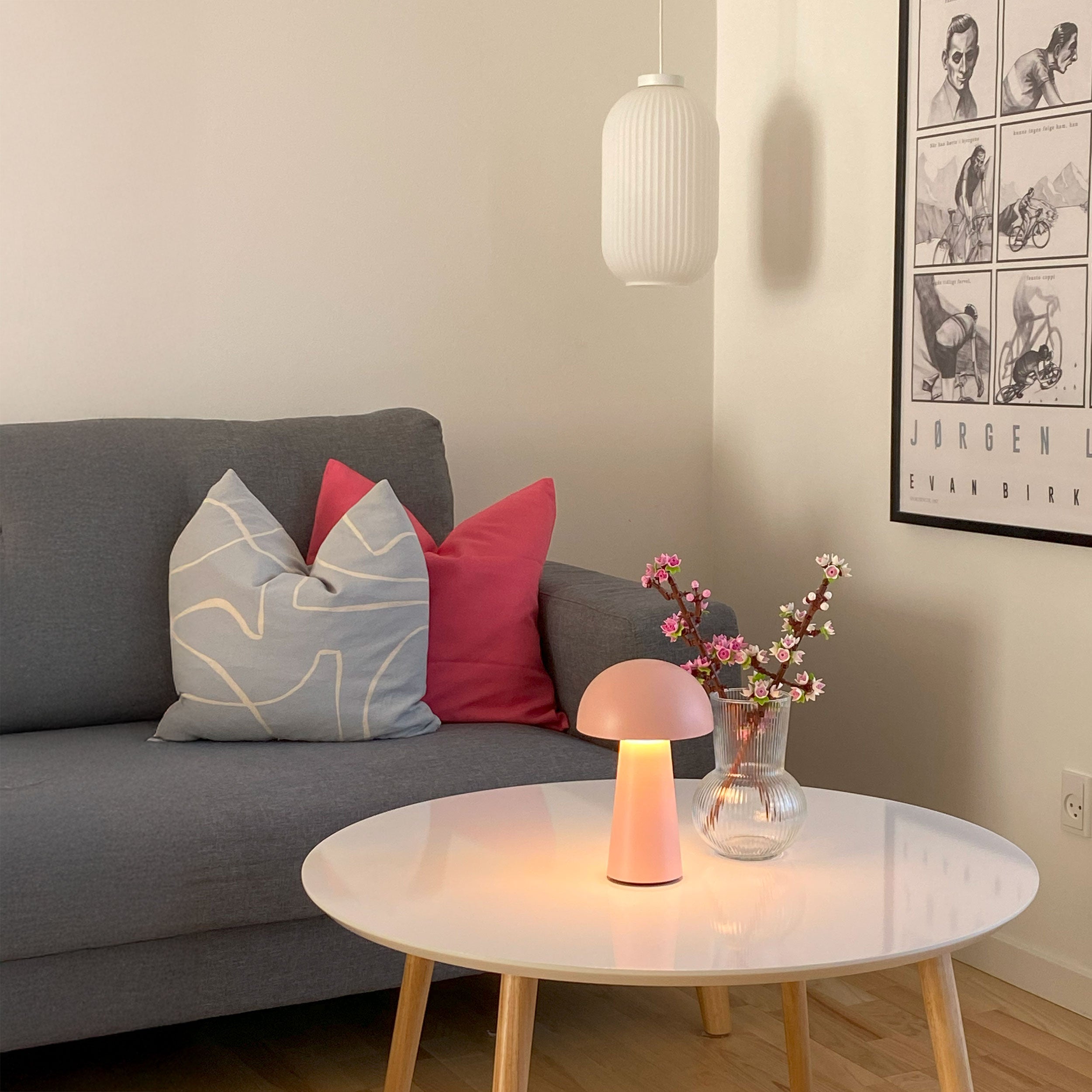 Bordlampe Move Me lyserød