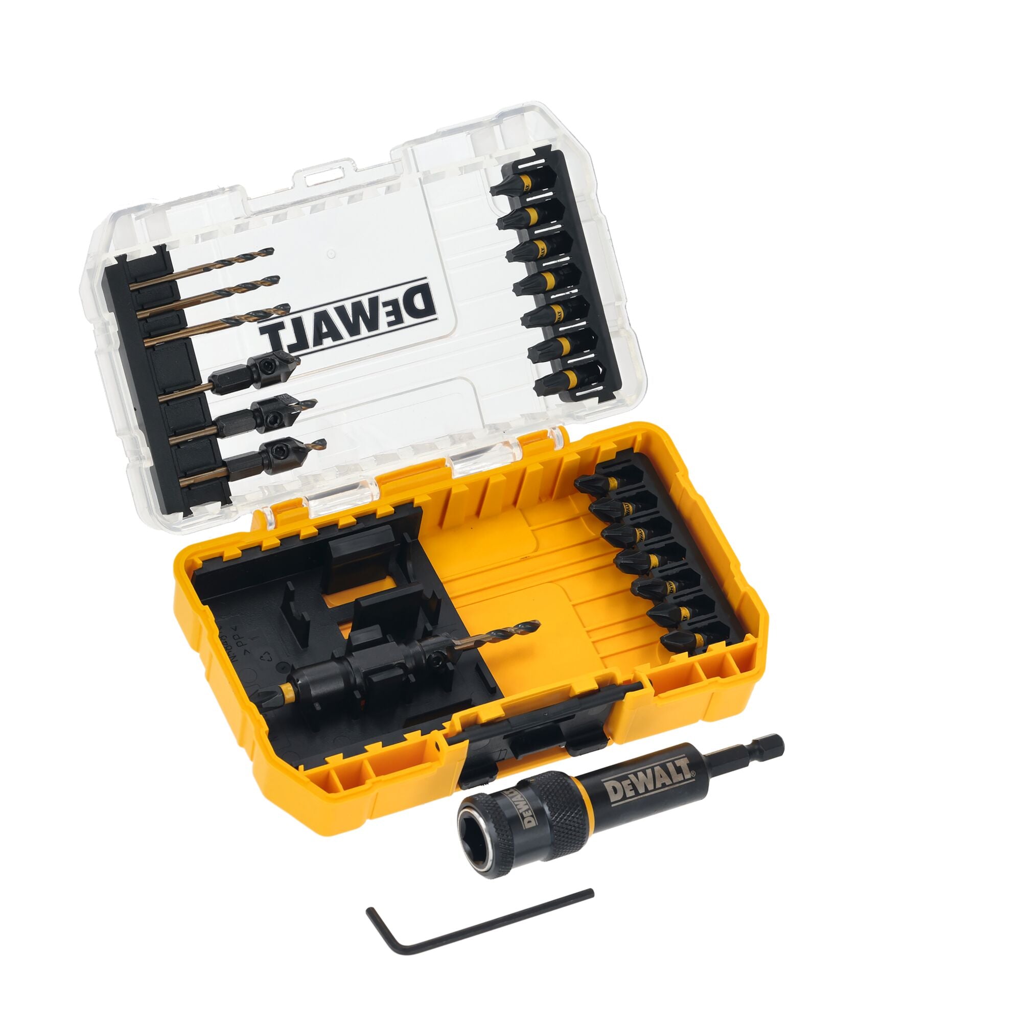 DEWALT flipdrive forbore-/ bitssæt, 18 dele i tough case