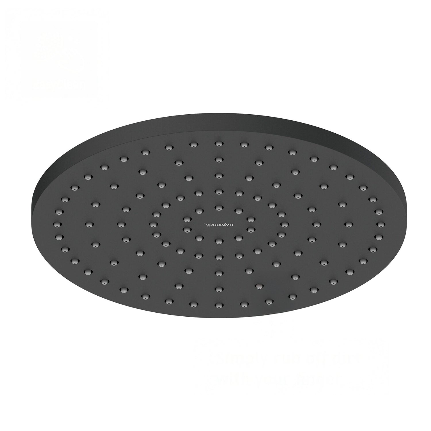 Duravit brusesystem 1000 i sort mat, inkl hånd/hovedbruser