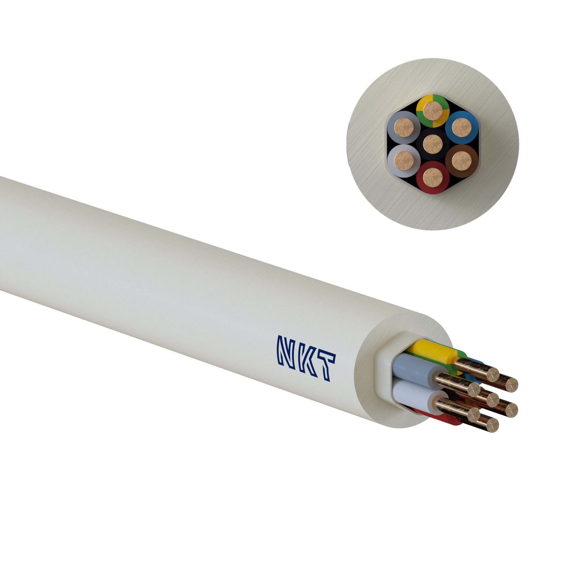KABEL 7G1,5 NOIKLX 90 DCA LYSEGRÅ RG50