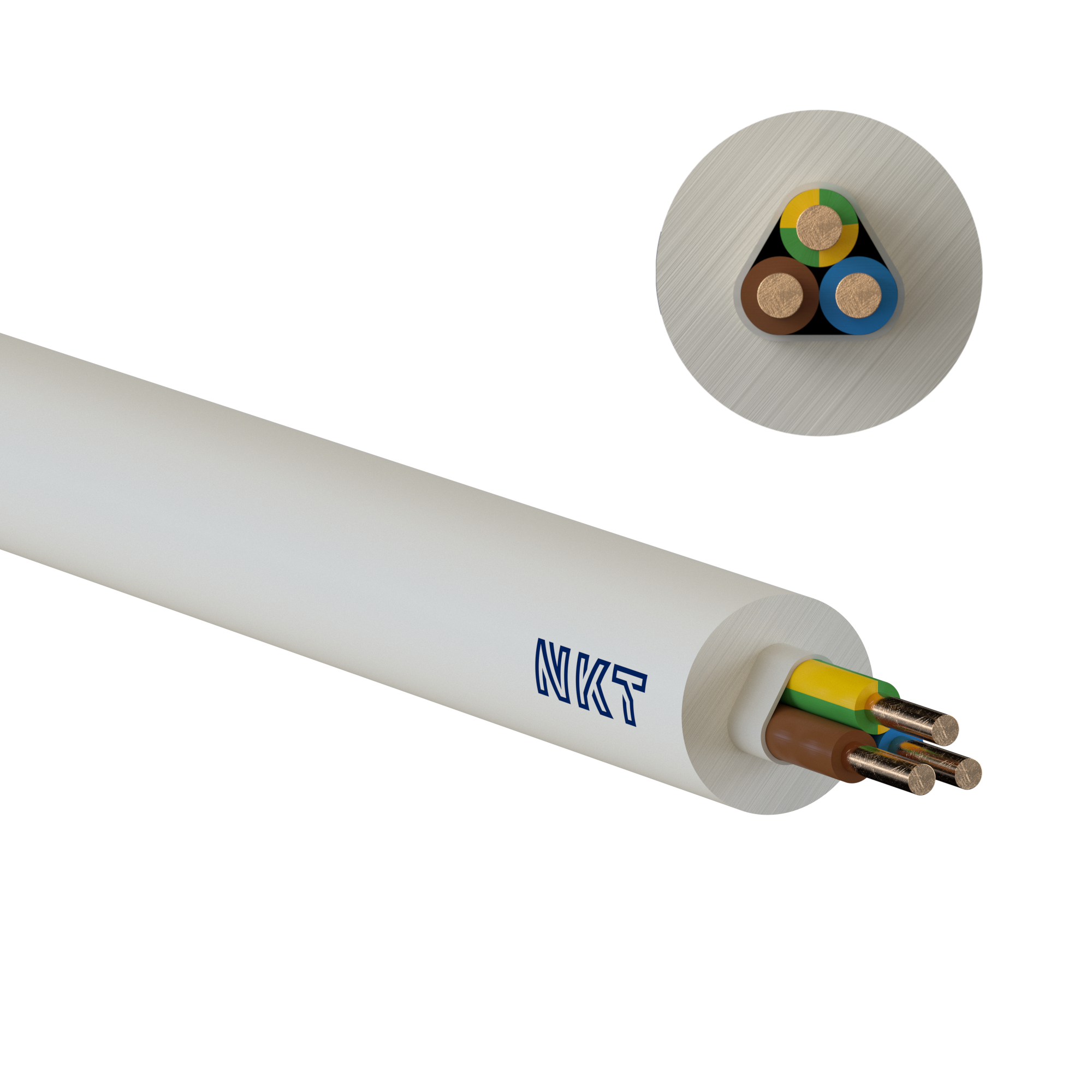 KABEL 3G2,5 NOIKLX 90 DCA LYSEGRÅ RG100