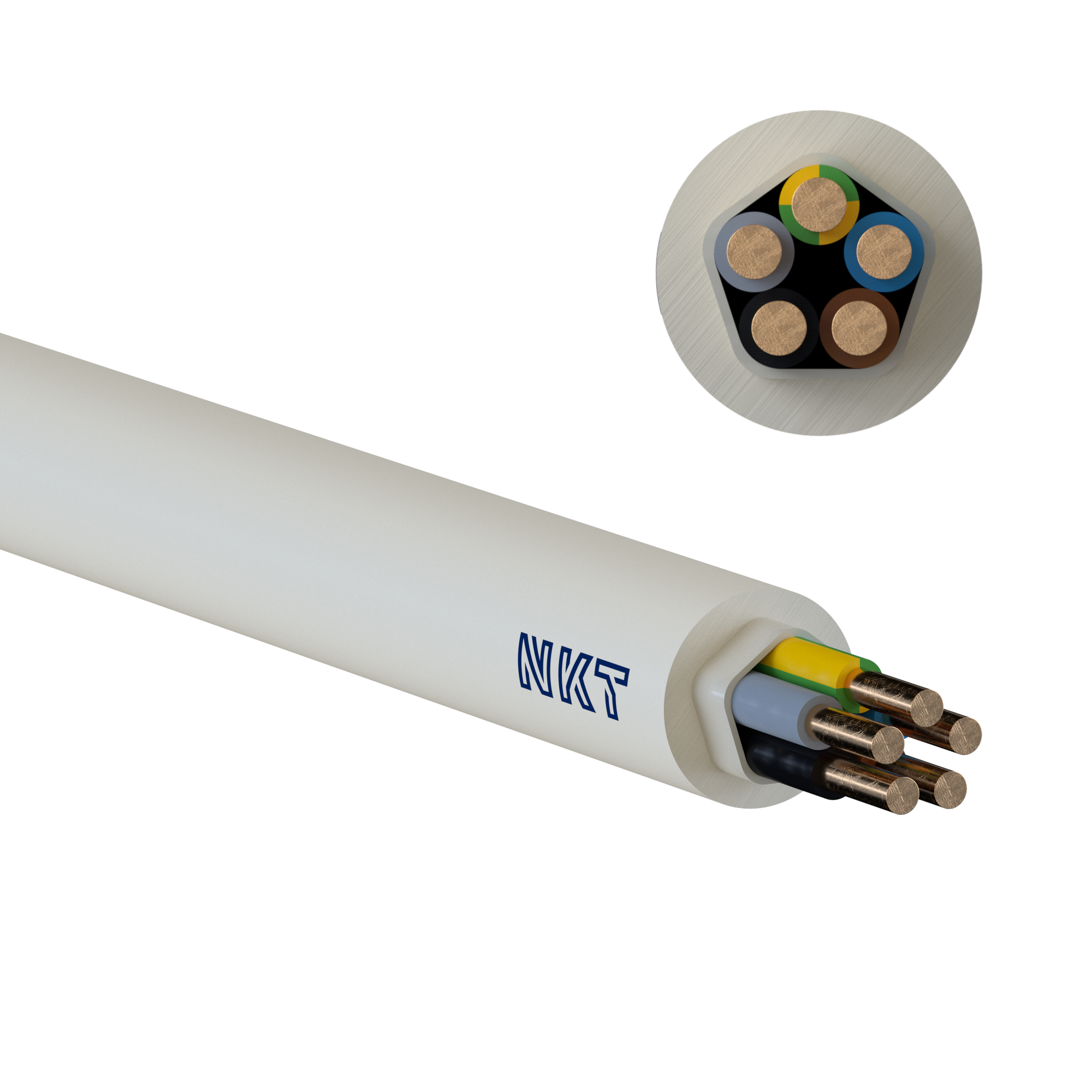 KABEL 5G4 NOIKLX 90 DCA LYSEGRÅ TR500