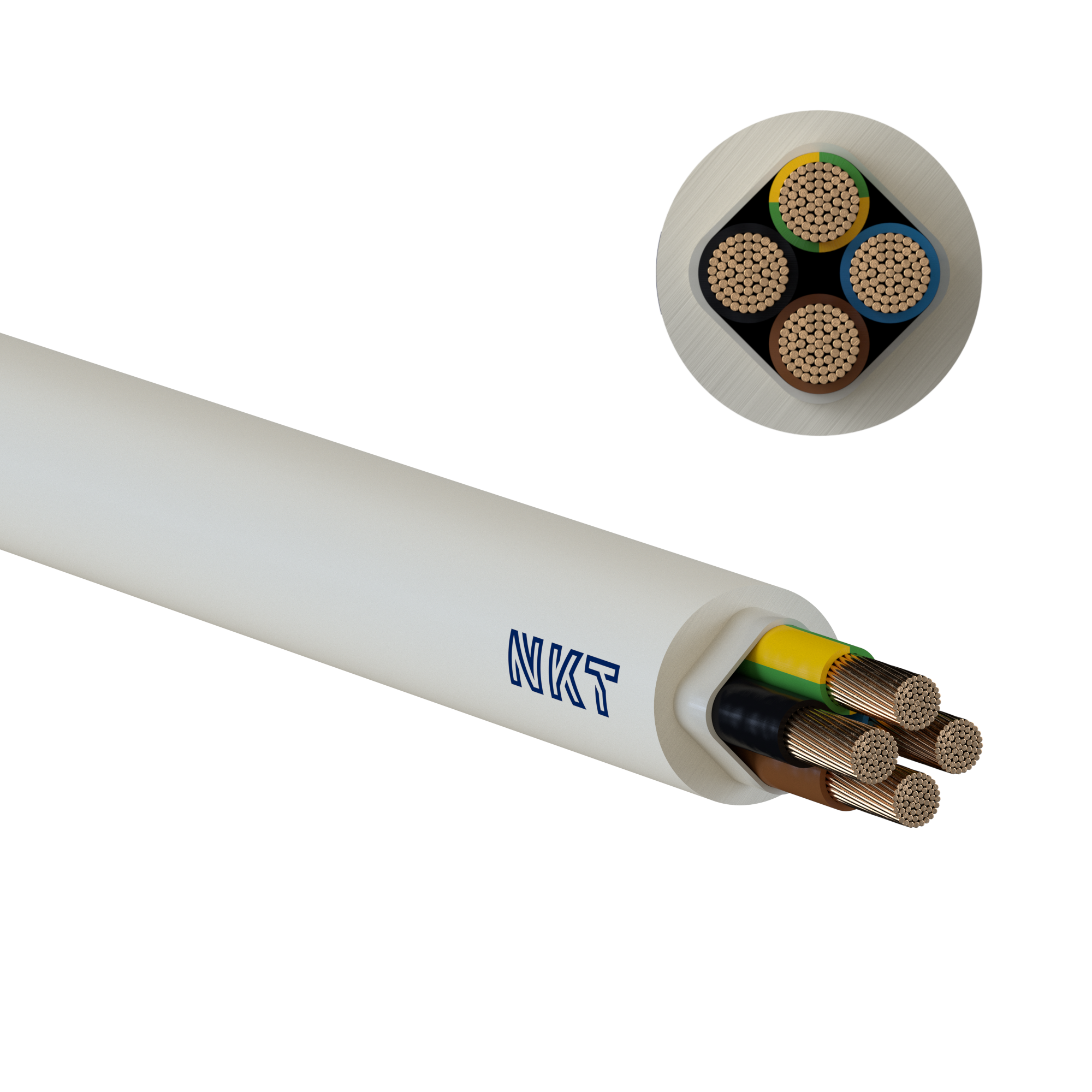 KABEL 4X10 NOIKLX 90 DCA LYSEGRÅ TR250