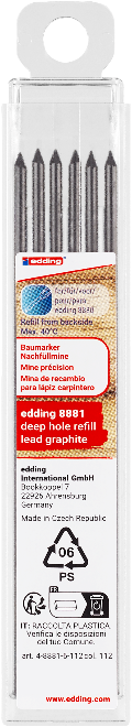 edding stifter 8881, til dybhulsblyant 8880, 6 stk.