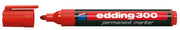 edding permanent marker e-300, rund spids, 1,5-3 mm, rød