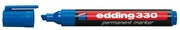 edding permanent marker e-330, skrå spids, 1-5 mm, blå