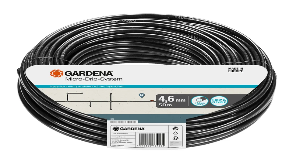 Gardena Micro-Drip-System fordelingsrør 4,6mm (3⁄16") 50m