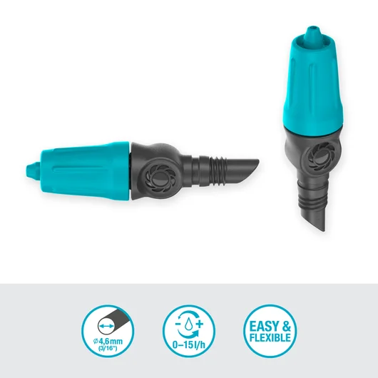 Gardena Micro-Drip-System justerbar endedrypvander, 0-15l/t