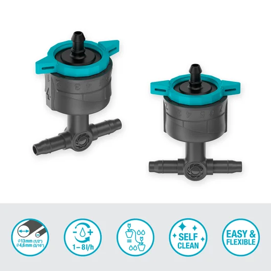 Gardena Micro-Drip-System justerbar rækkedrypvander, trykkompens
