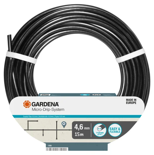 Gardena Micro-Drip-System fordelingsrør 4,6mm (3⁄16") 15m