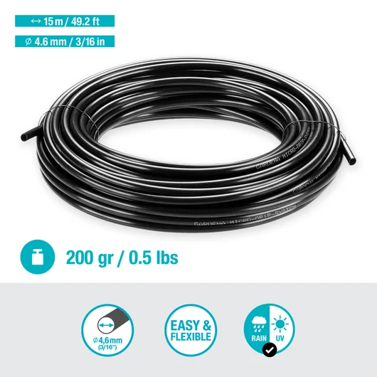 Gardena Micro-Drip-System fordelingsrør 4,6mm (3⁄16") 15m