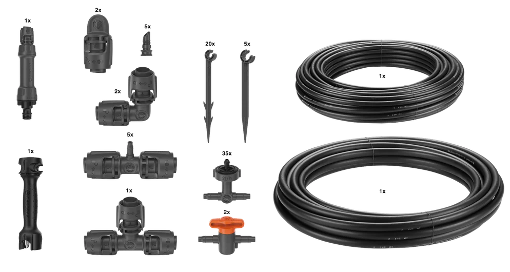 Gardena Micro-Drip-System højbedssæt (35 planter)