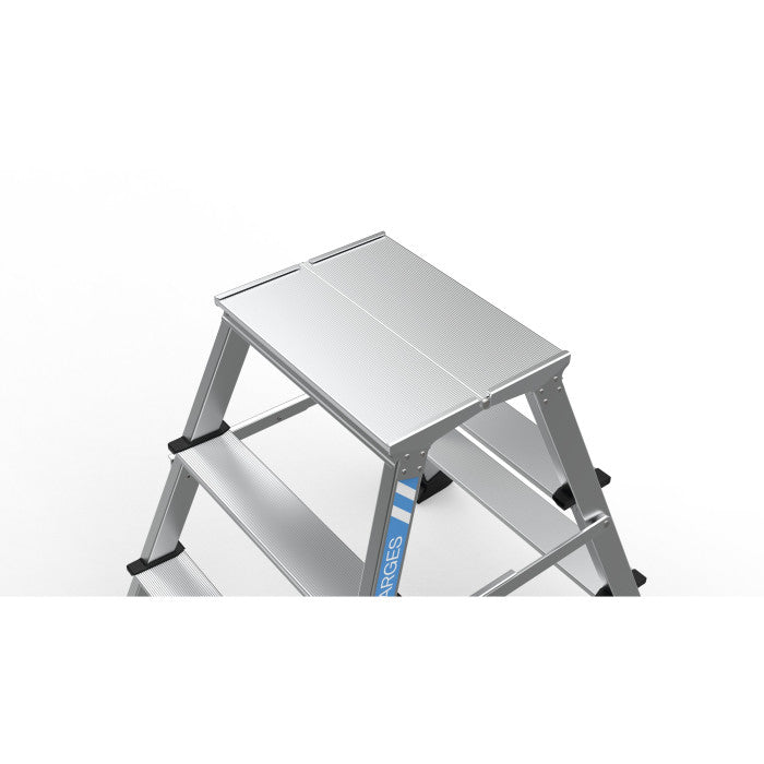 Zarges trappestige XLSTEP P, eloxeret, smal, 4 trin/0,99 m