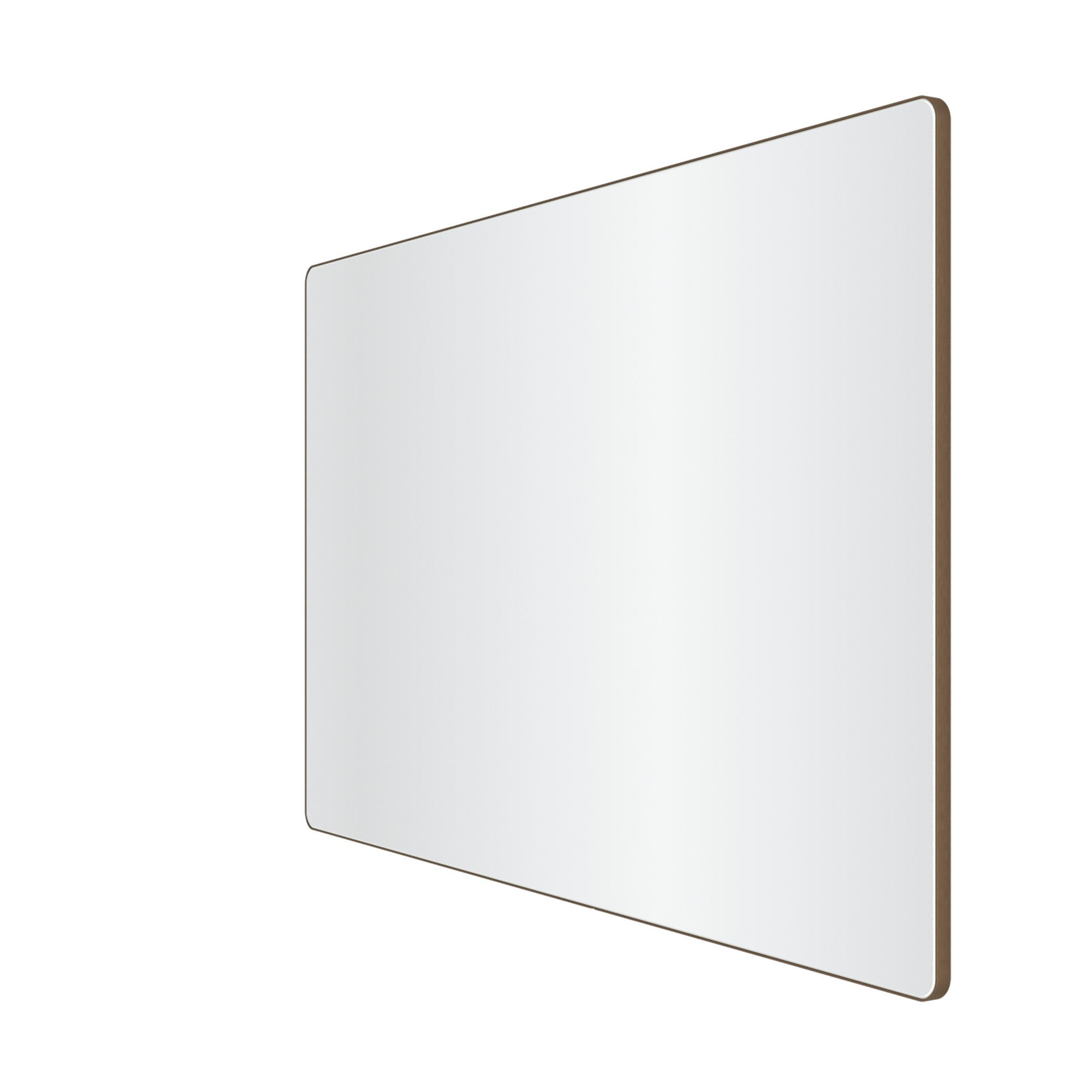 Loevschall Refine spejl med ramme, bruneret messing, 75x120 cm