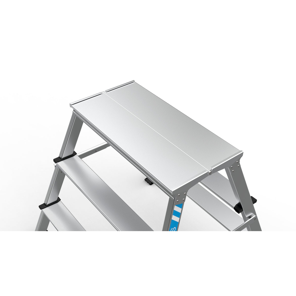Zarges trappestige XLSTEP P, eloxeret, bred, 4 trin/0,99 m