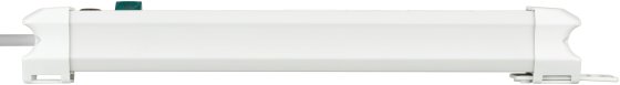 Premium-Line 6-stikdåse m/jord m/3m ledning hvid