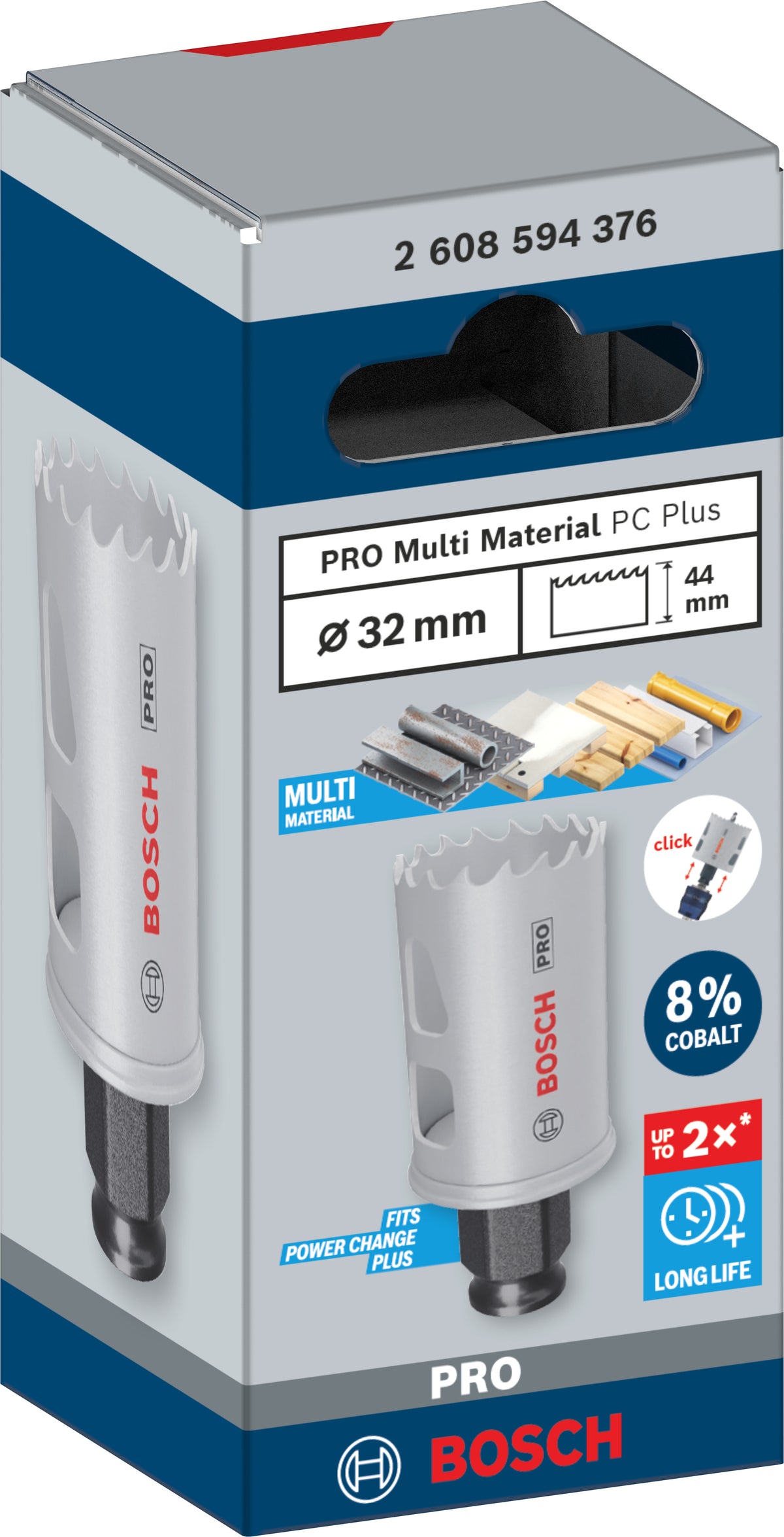 Bosch hulsav PRO Multi Material Power Change Plus, 32 mm
