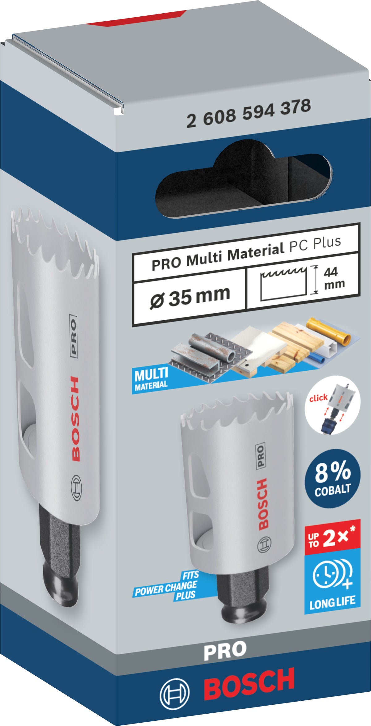 Bosch hulsav PRO Multi Material Power Change Plus, 35 mm
