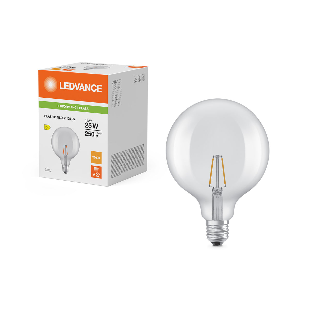 GLOB125 FIL 25 1,8W 827 E27