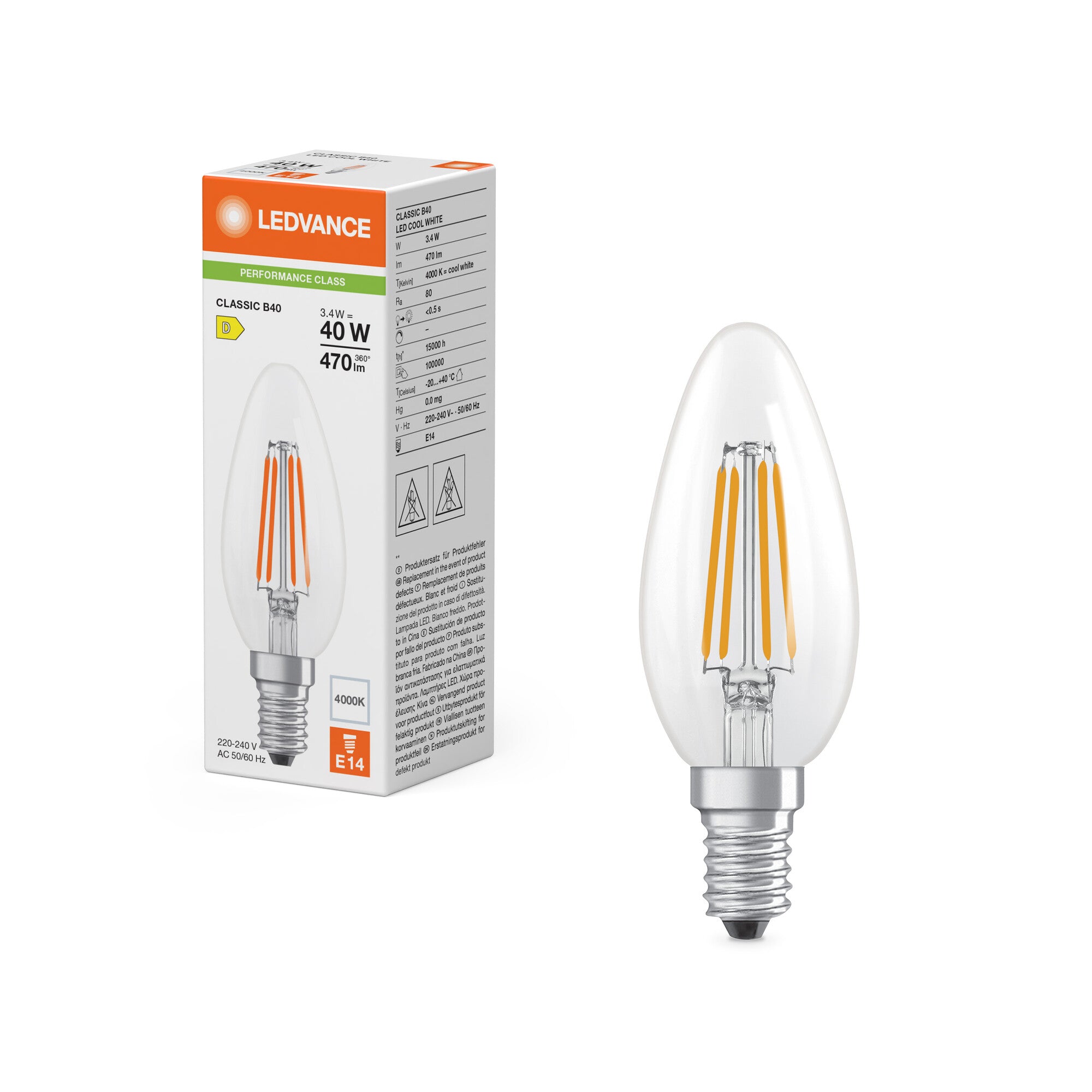 KER FIL 40 3,4W 840 E14