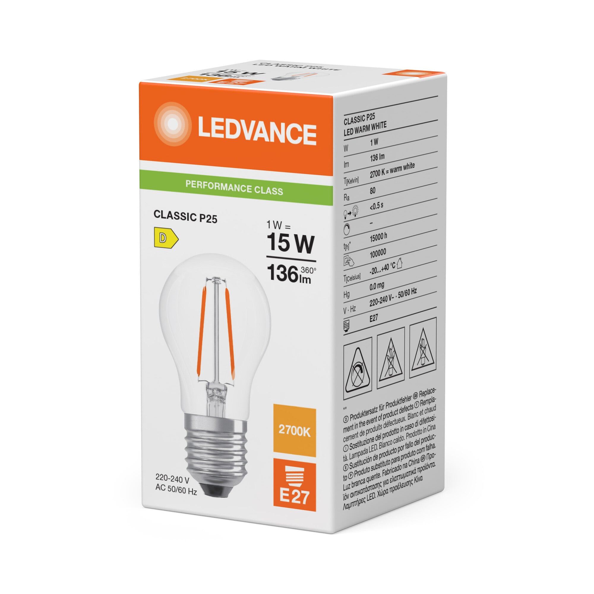 KRO FIL 15 1W 827 E27