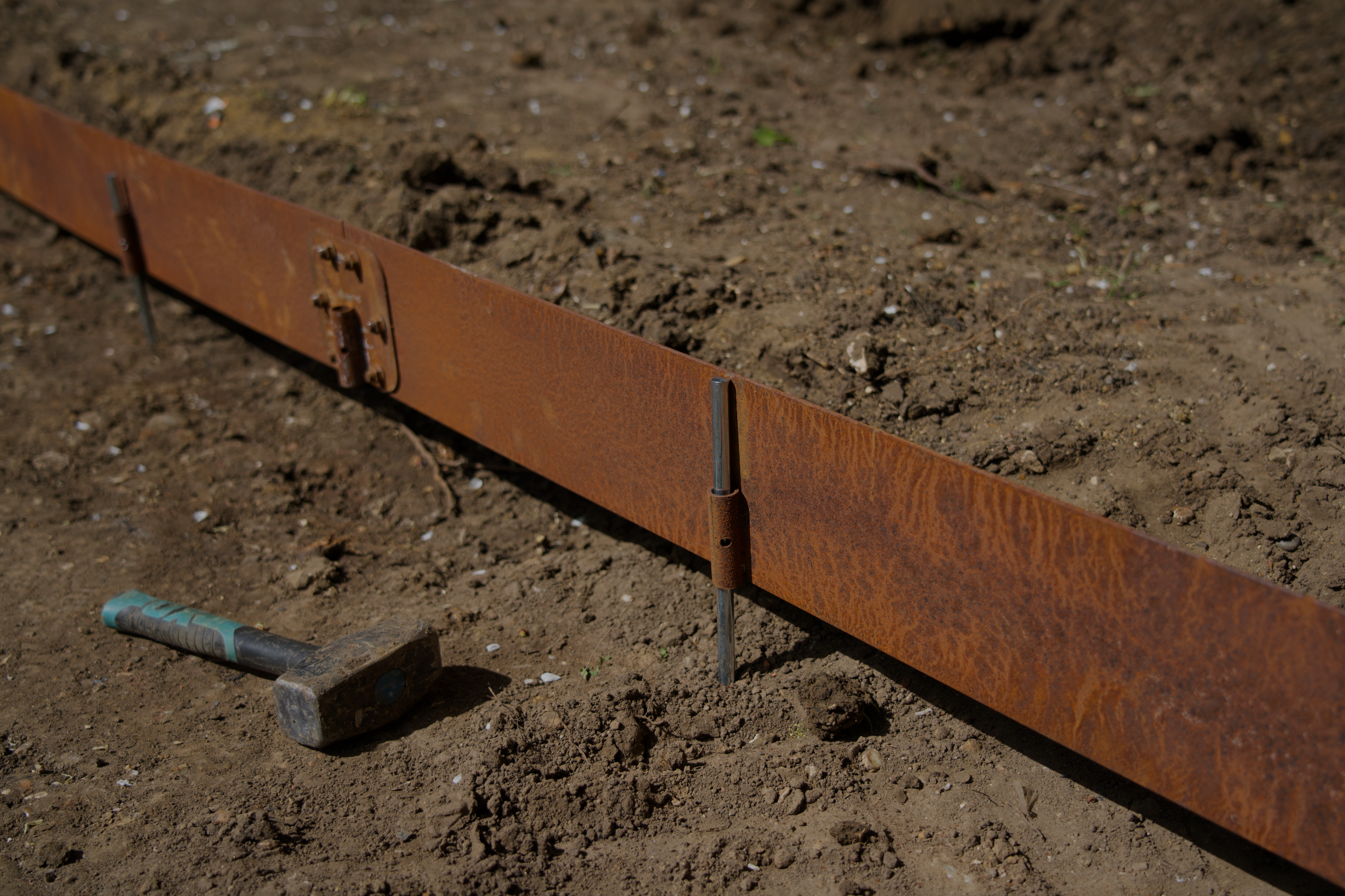Core Datum 150 x 2200 x 3 mm kantskinnesæt, corten, 2 længder