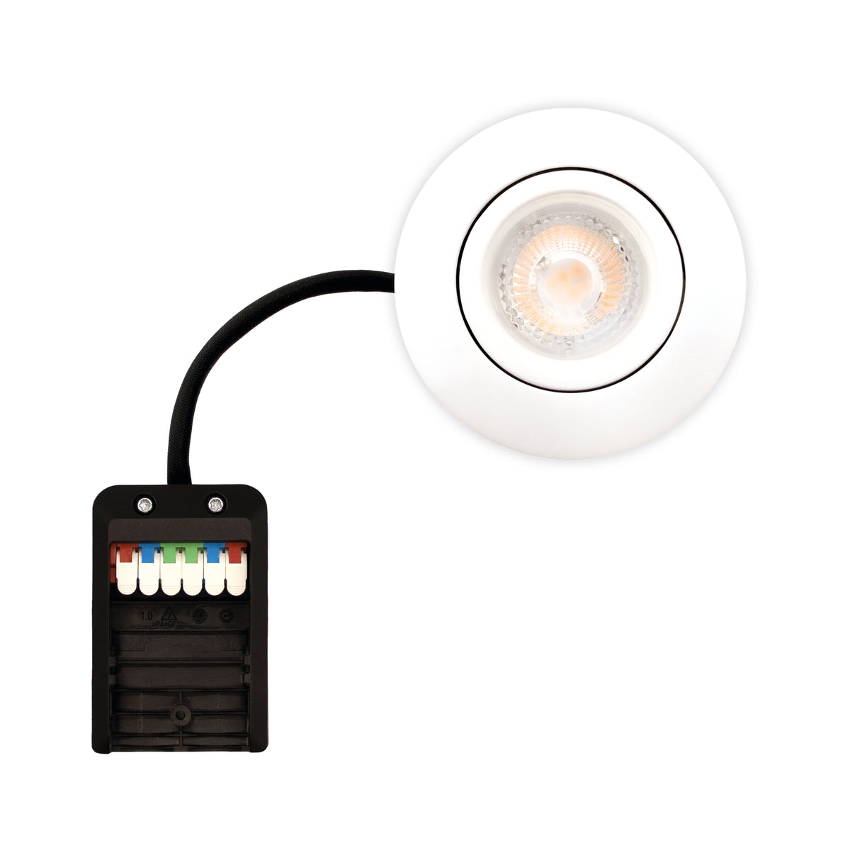 Luna Quick install 2.0 10-pack Downlight ISO GU10 Mat Hvid 3000K 385lm 5W Indendørs/udendørs Dæmpbar
