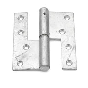 Hængsel, hamborg, 123 x 108 x 45 mm, højre, fzv, 2 stk.