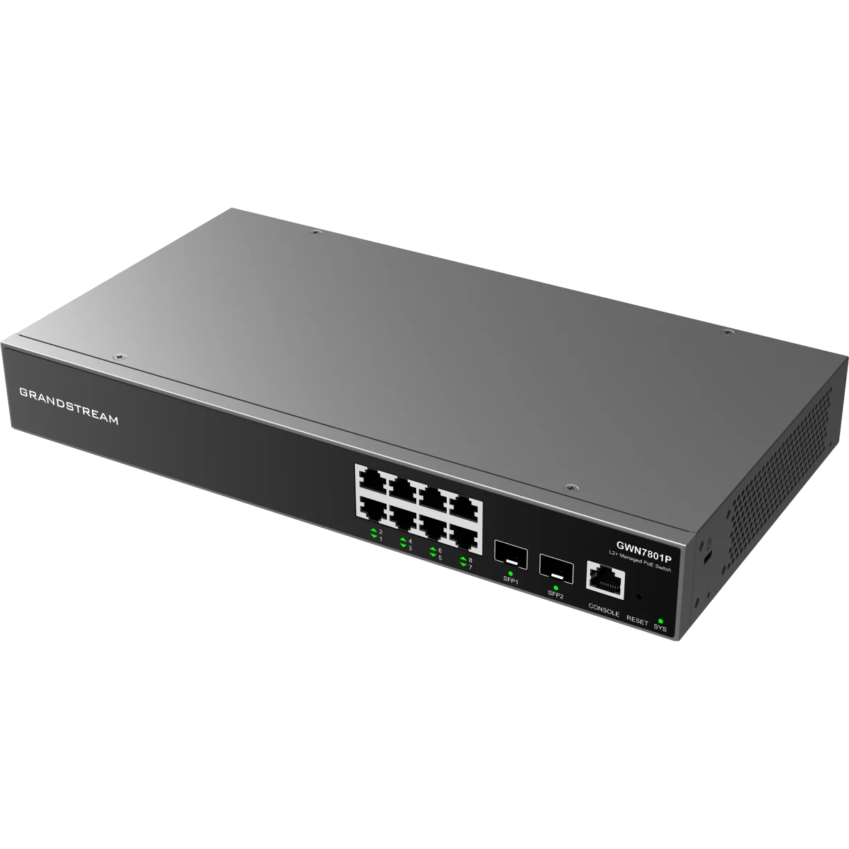 Grandstream GWN 7801P switch 8x1G 2xSFP 8xPoE Layer2+ 150W