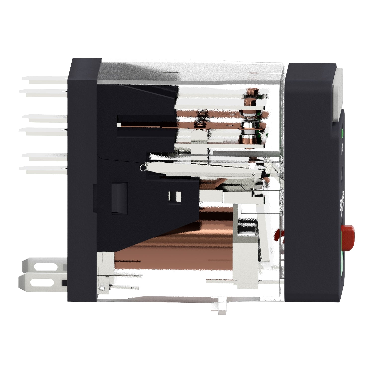 2C/O 5A RELÆ TESTKNAP+LED230VAC